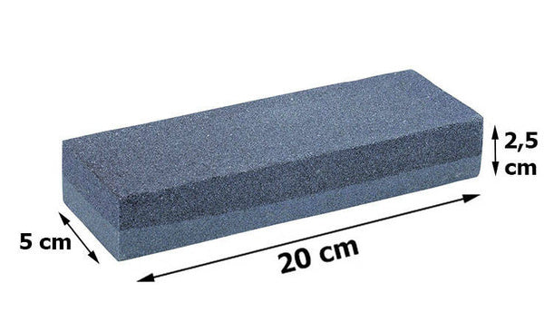 Dvipusis akmuo, galandantis pjautuvo ašmenis