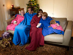snuggie vilnonė antklodė skaitymui