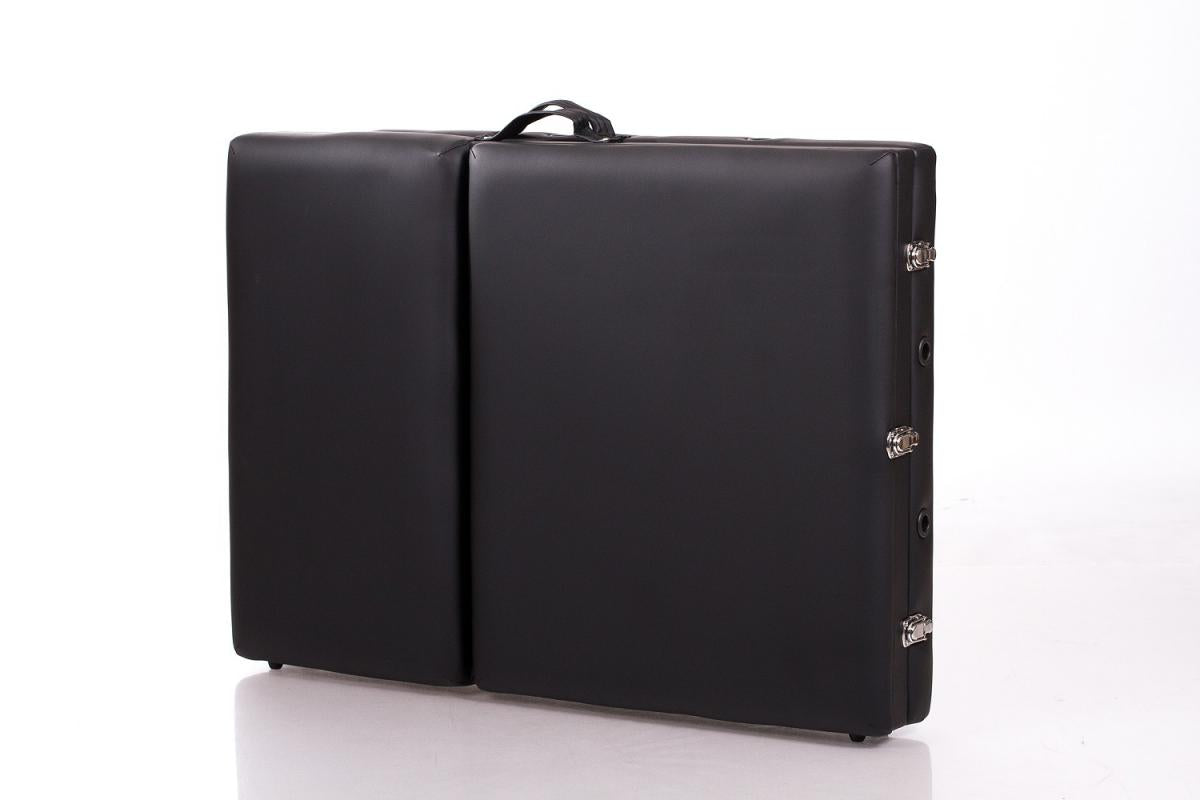 RESTPRO® ALU 3 juodas nešiojamas masažo stalas