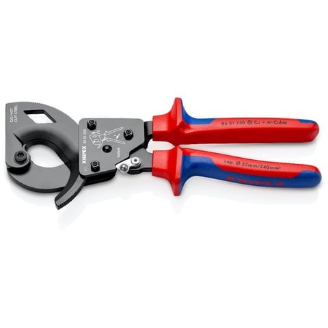 Kabelių kirpimo žirklės KNIPEX 9531250 (Ø32mm/240 mm2)