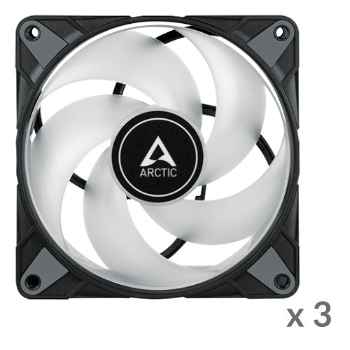 Korpuso ventiliatoriai P12 PWM PST A-RGB, 4-pin, 120mm, 3vnt.