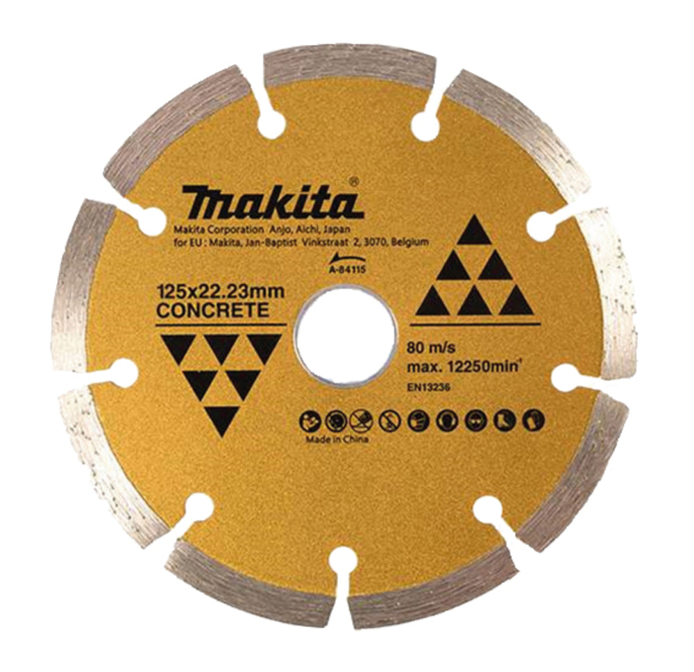 Deimantinis pjovimo diskas Makita A-84115 (125mm, betonui ir plytelėms)