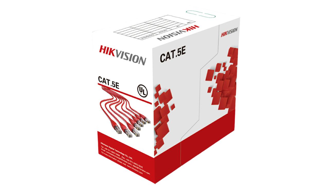 Kabelis ryšio Hikvision UTP 5E (Gysla-0.50mm, ritė 305m) DS-1LN5E-S