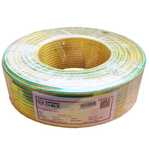 Įžeminimo kabelis, varinis, 10 mm2, 100m