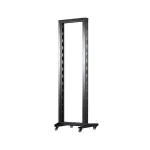 19'' 37U Atviras rėmas viengubas 550x600 (juodas)