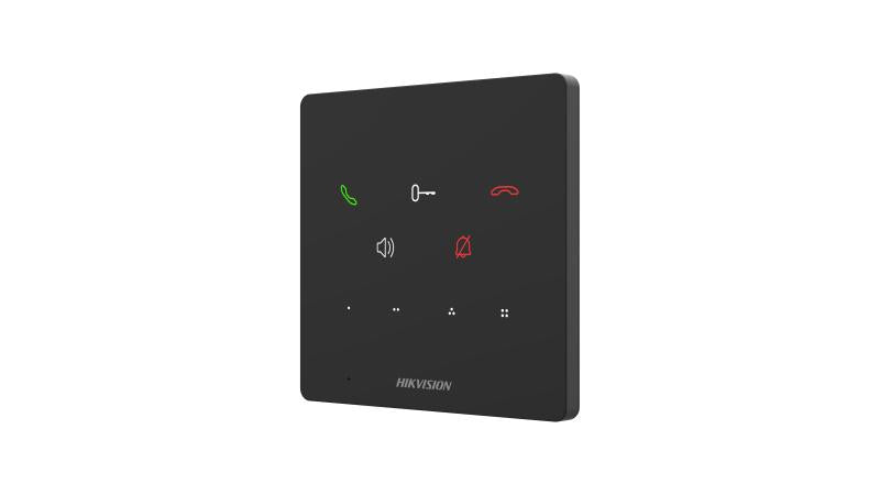 Telefonspynės vidinė stotelė, be ekrano, Hikvision DS-KH6000-E1 (JUODAS)