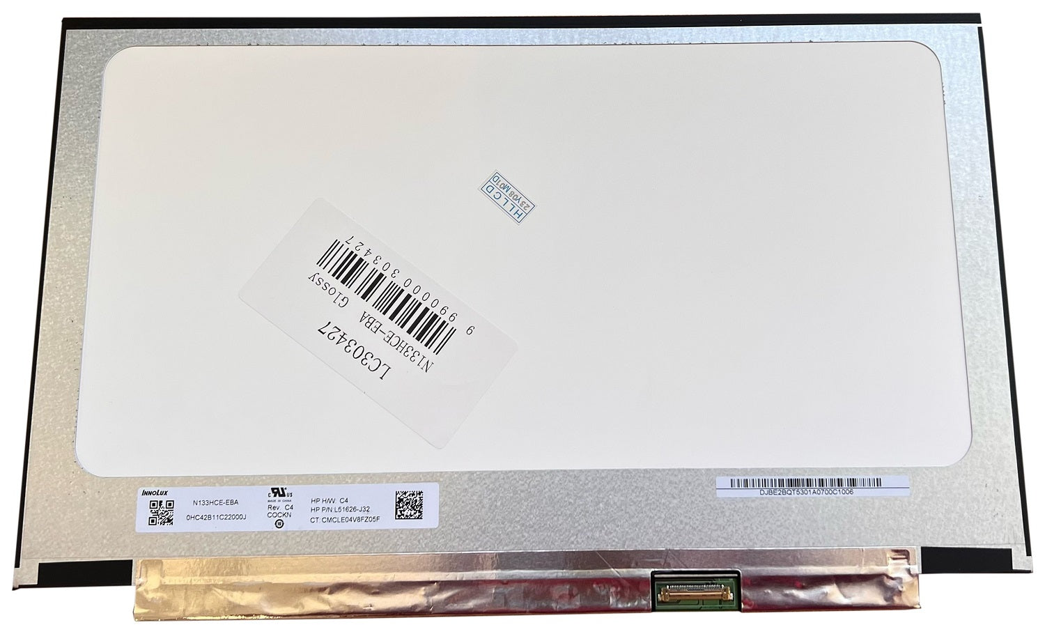 Matrica 13.3" 1920x1080, FHD, LED, SLIM, IPS, blizgi, 30pin (dešinėje), A+