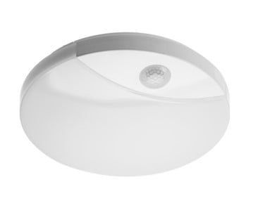 LOGOS LED šviestuvas su judesio davikliu (16w, 4000K, 1200lm, IP44) GTV LD-LOG16W-LED