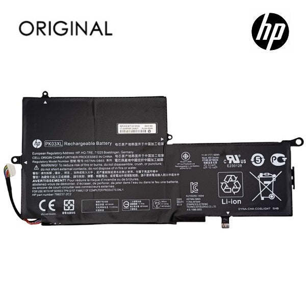 Nešiojamo kompiuterio baterija HP PK03XL, 4913mAh, Original