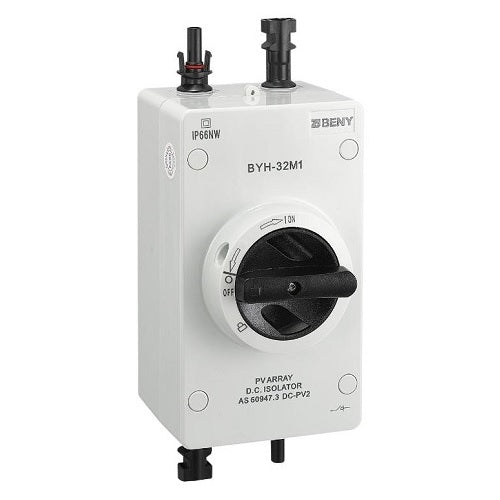 DC jungiklis 2P, 32A, 1000VDC, MC4, IP66