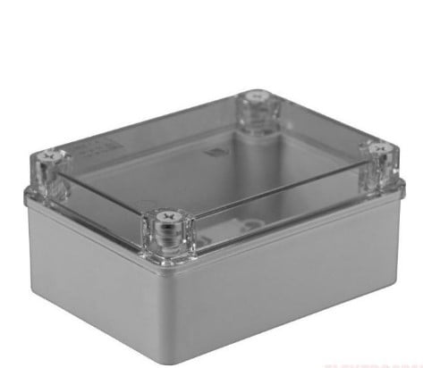 Hermetinė dėžutė skaidriu dangteliu Pawbol S-BOX 306-P (pilka, 150x110x70)