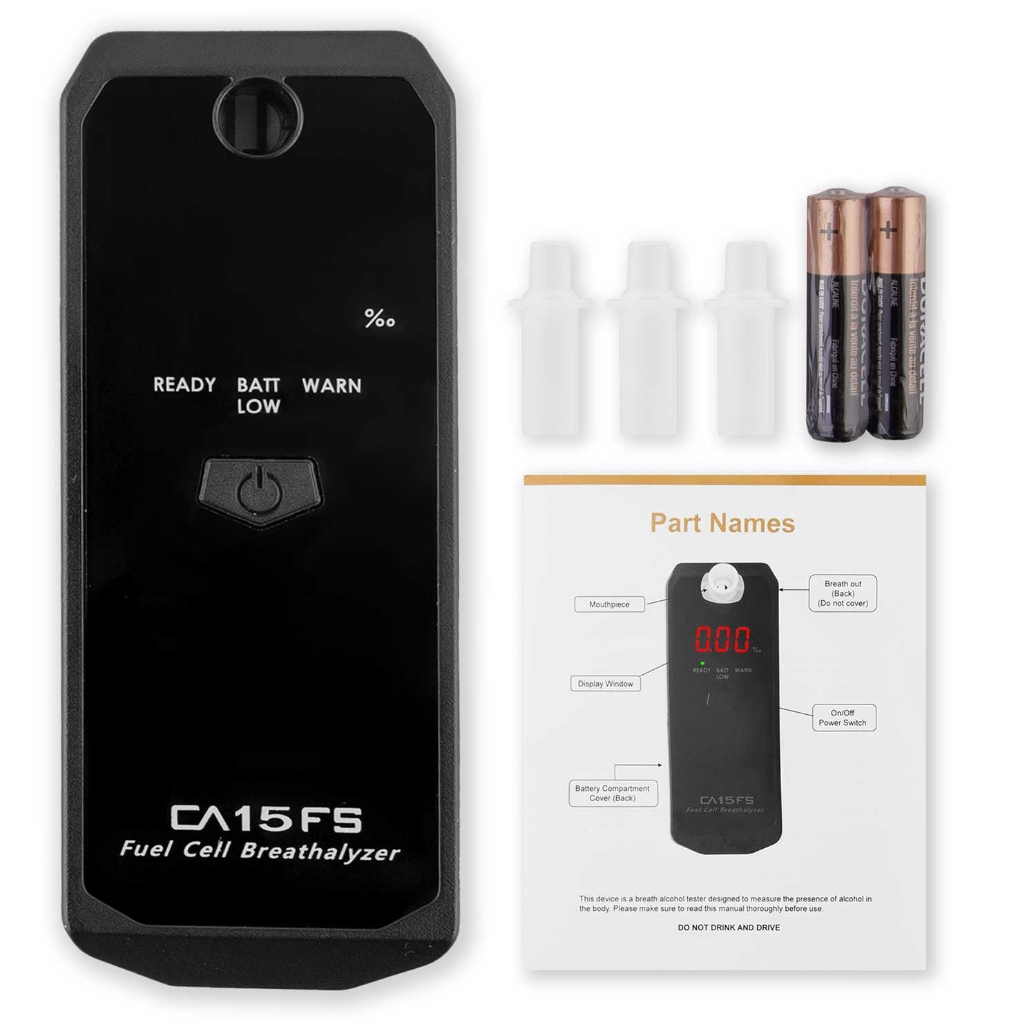 Elektrocheminis alkotesteris CA 15FS + burnos