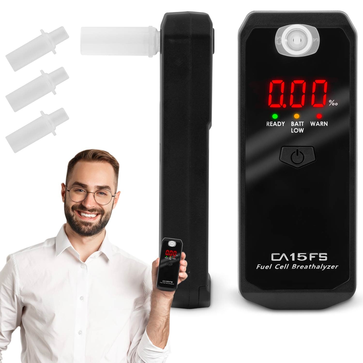 Elektrocheminis alkotesteris CA 15FS + burnos