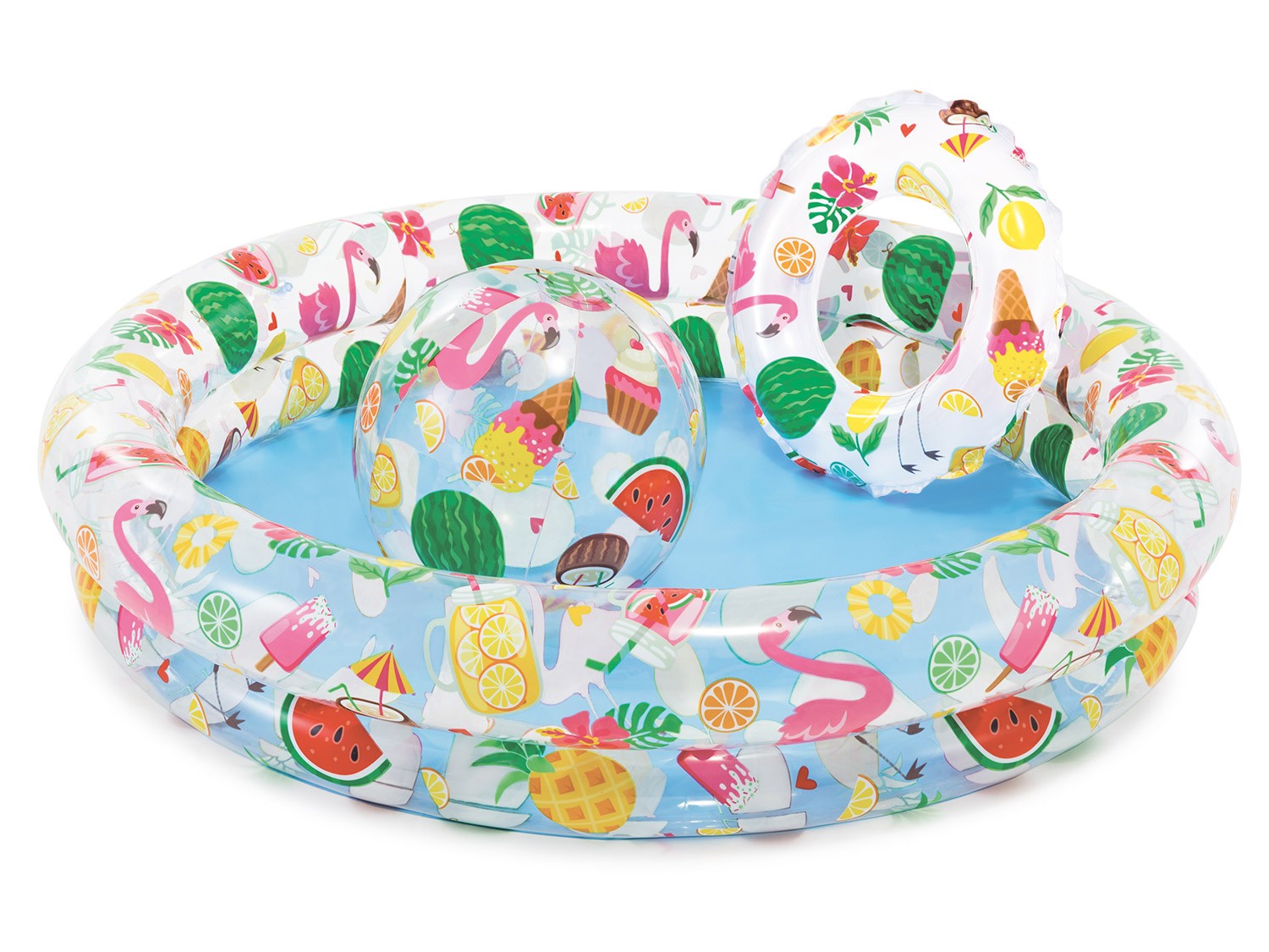 Dūtinis baseinas rutulio ir kamuolys komplektas 122 x 25 cm INTEX 59460