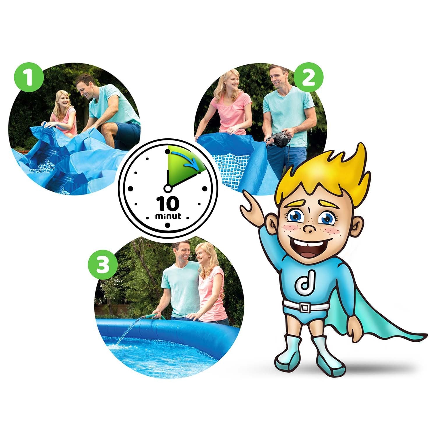 305 x 61 cm INTEX 28116 lauko baseinas