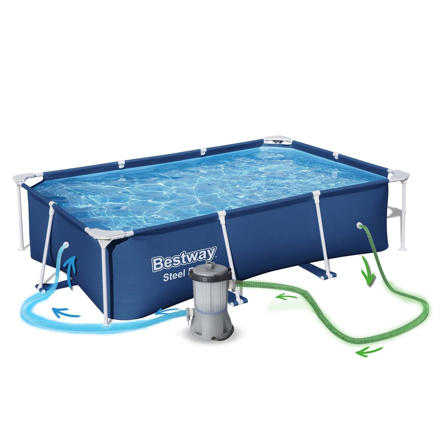 259x170x61 cm stogo baseinas 15v1 komplektas Bestway 56403N