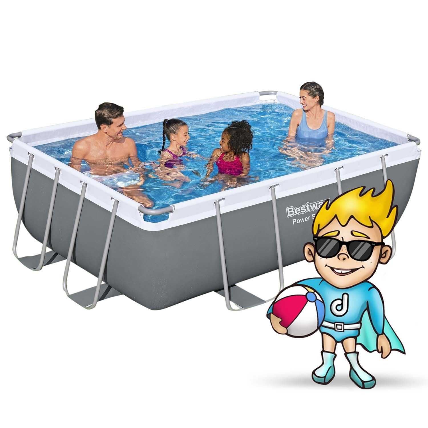 282 x 196 x 84 cm 10w1 Bestway 56629N stogo sodas