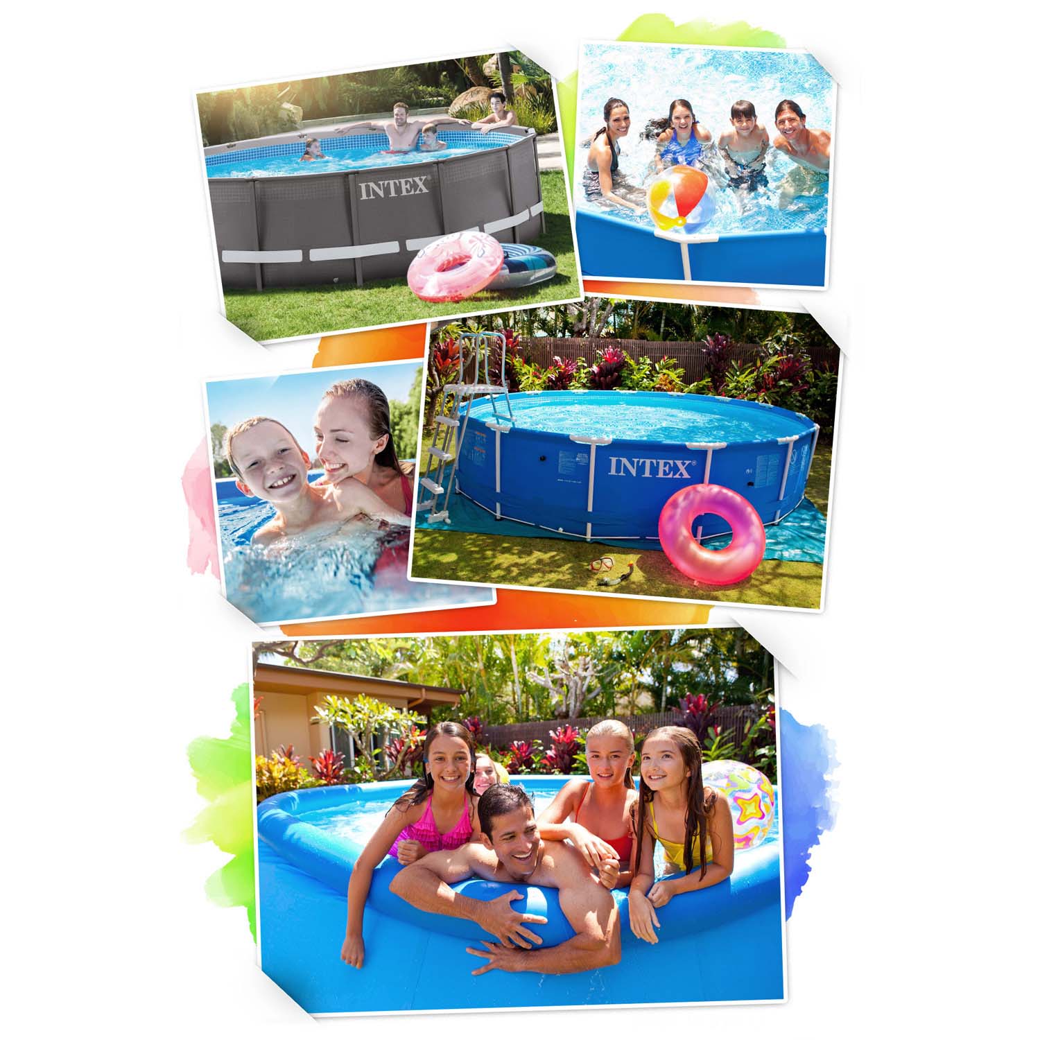 300 x 200 x 75 cm 15v1 INTEX 28272 karkasinis baseinas