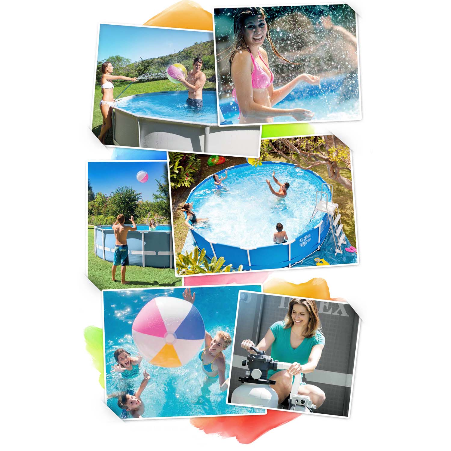 300 x 200 x 75 cm 15v1 INTEX 28272 karkasinis baseinas