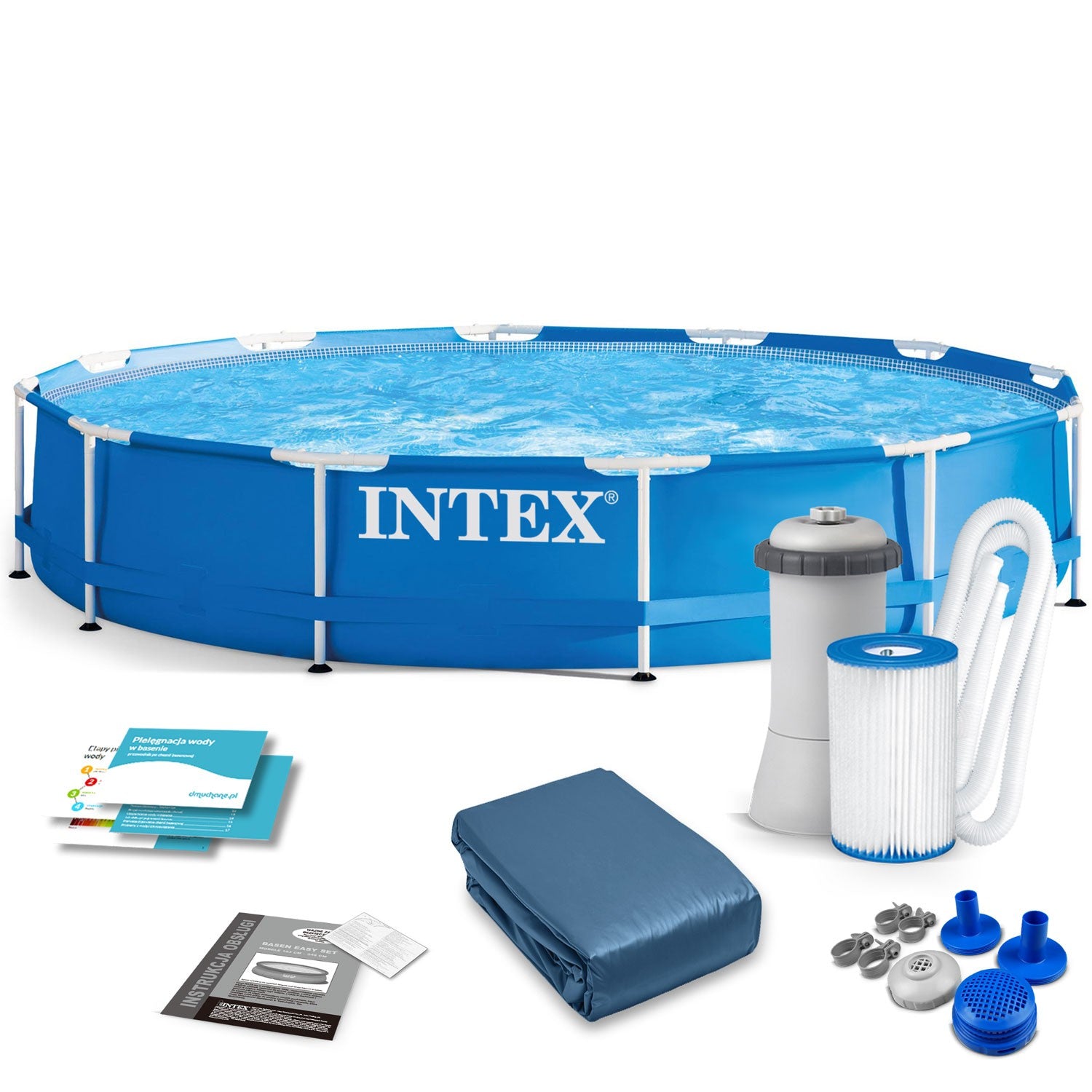 366 x 76 cm 10v1 INTEX 28212 karkasinis sodo baseinas
