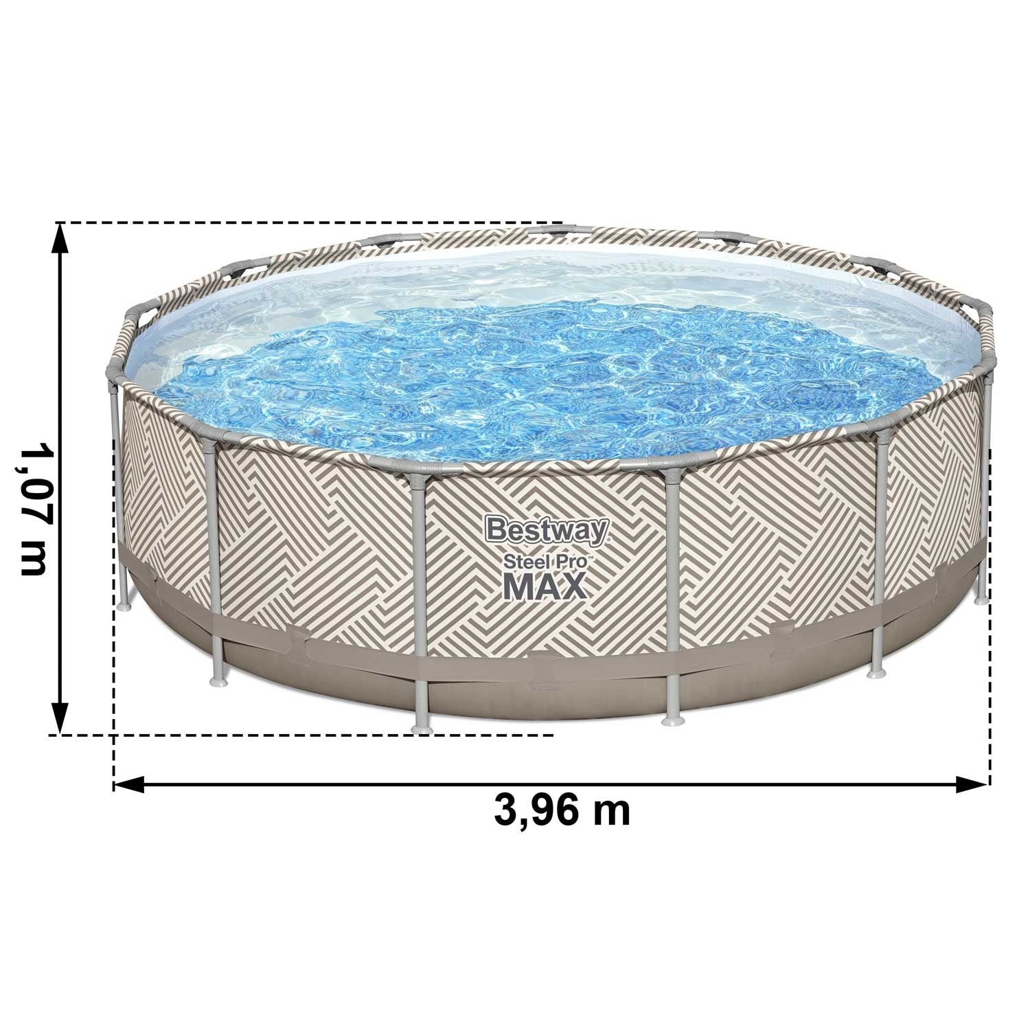 396 x 107 cm 11w1 Bestway 561FY stogo baseinas