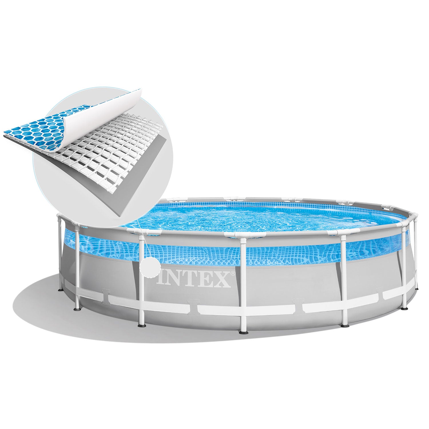 427 x 107 cm 12v1 stiklinis sodo baseinas INTEX 26722