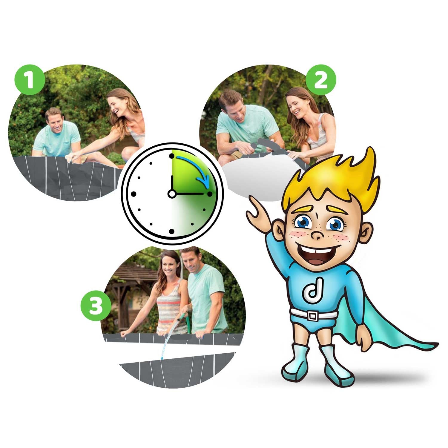 457 x 107 cm 13w1 Bestway 561GD stogo baseinas