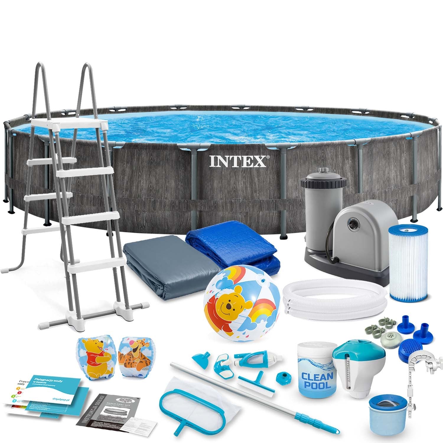 549 x 122 cm 21v1 INTEX 26744 karkasinis sodo baseinas