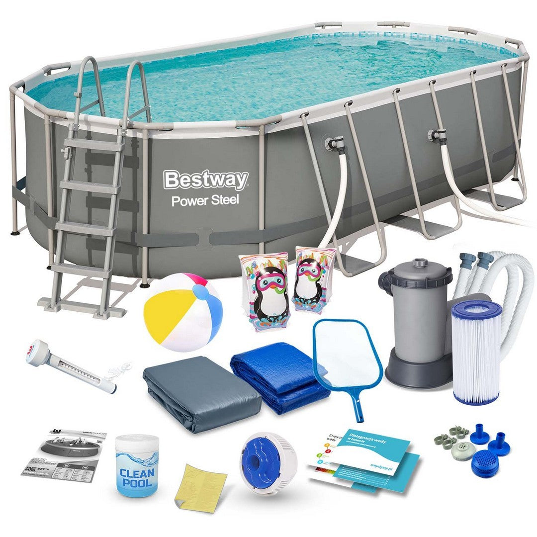 549 x 274 x 122 cm 17w1 Bestway 56710 karkasinis baseinas