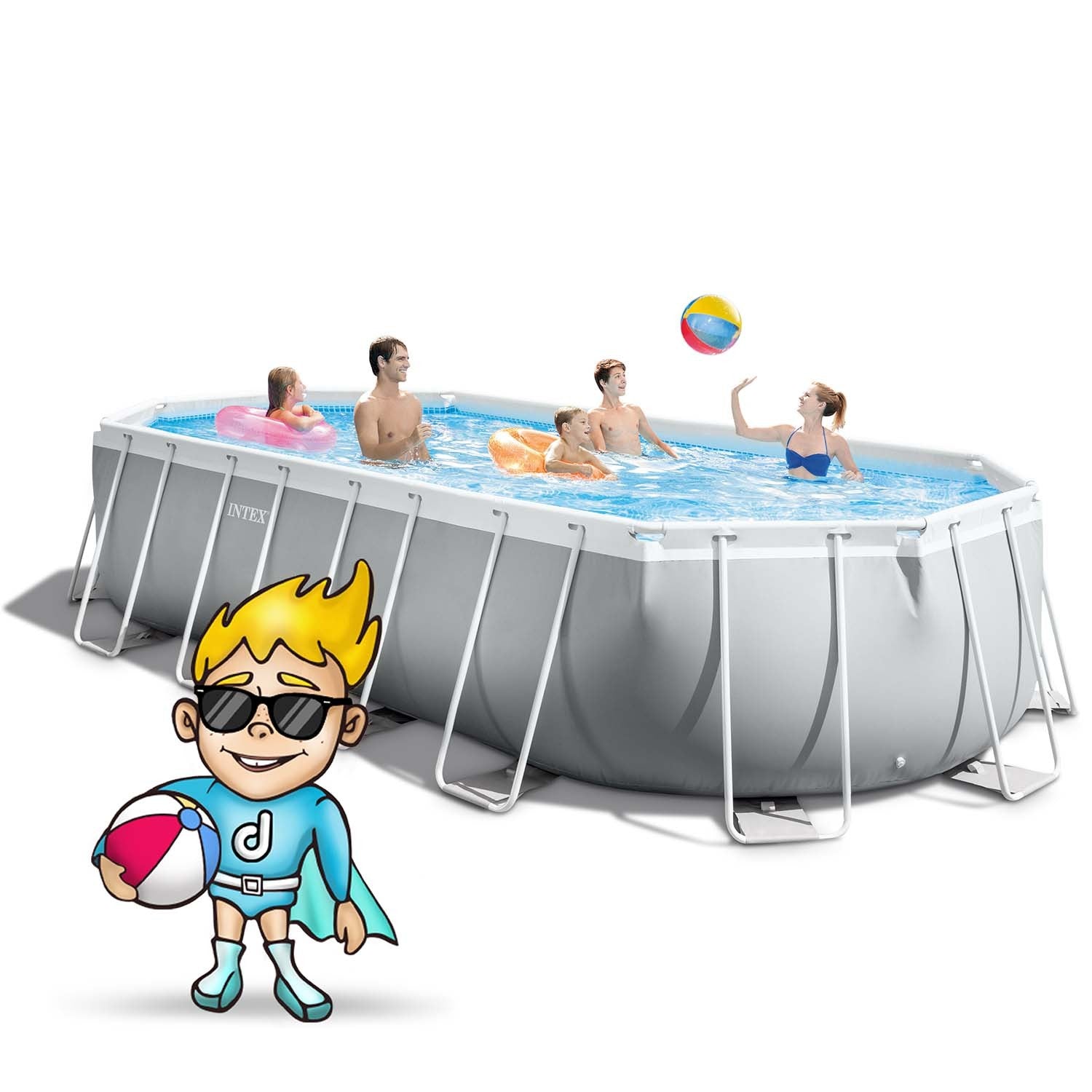 610 x 305 x 122 cm 21v1 karkasinis lauko baseinas INTEX 26798