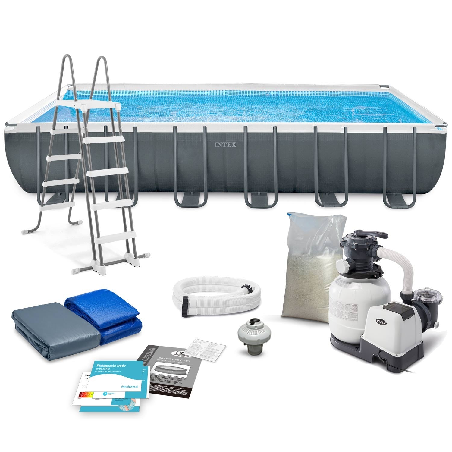 732 x 366 x 132 cm 10v1 karkasinis lauko baseinas INTEX 26364