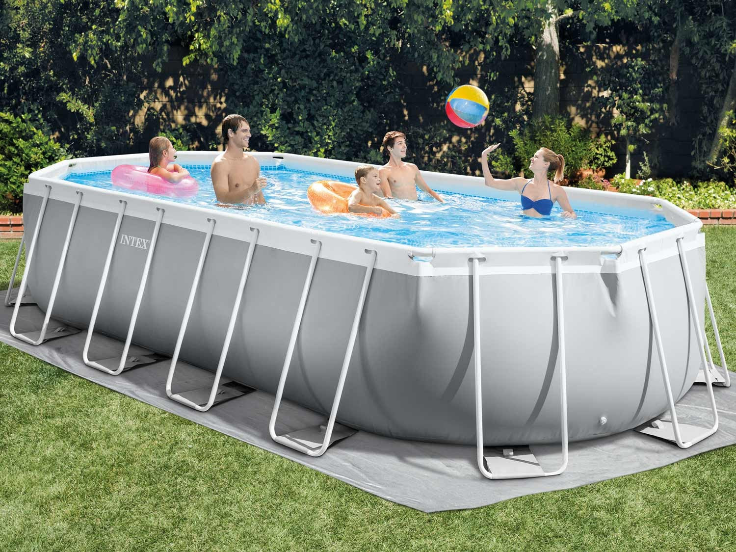 610x305cm 6w1 INTEX 26798 stiklo sodas