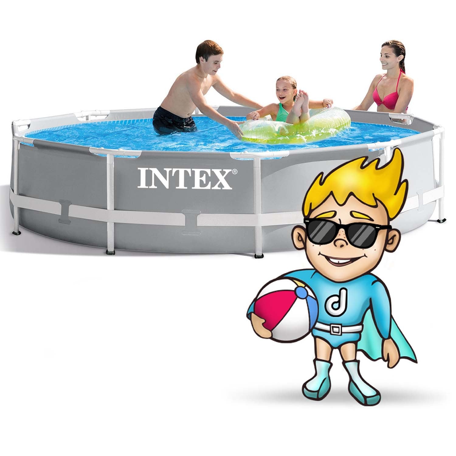 305 x 76 cm 15v1 INTEX 26702 karkasinis sodo baseinas