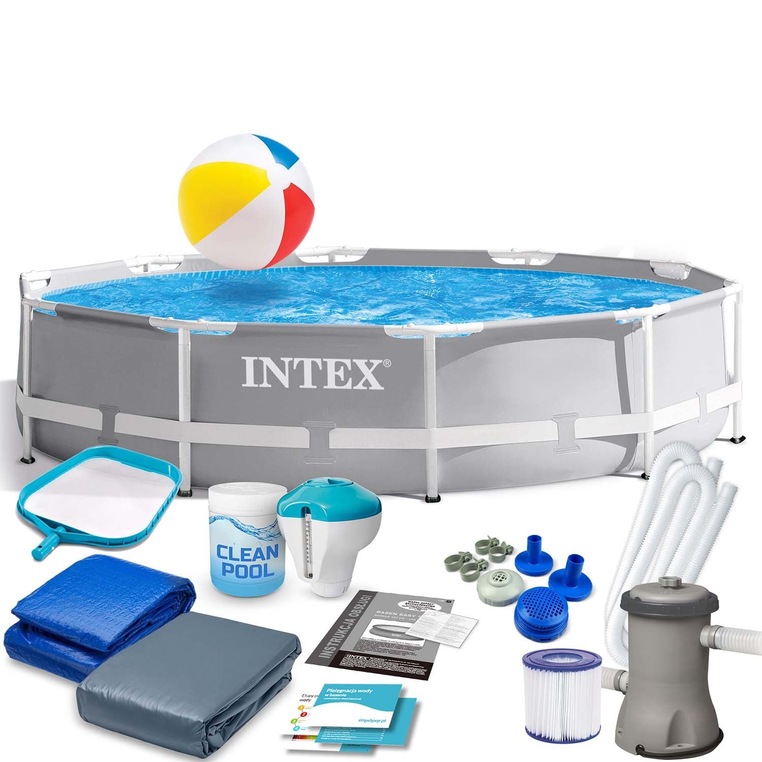 305 x 76 cm 15v1 INTEX 26702 karkasinis sodo baseinas