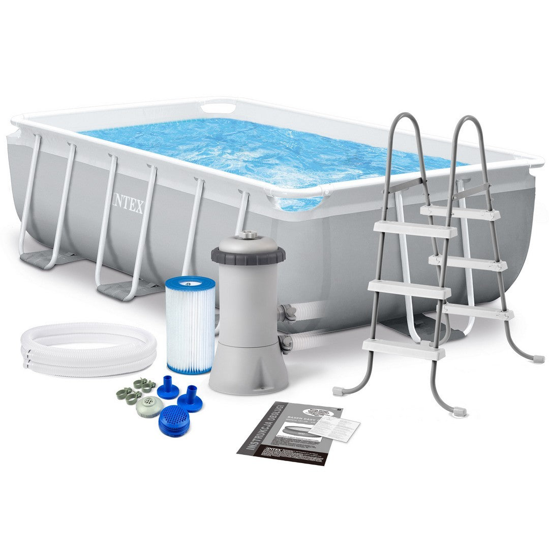 Prizmo rėmo sodinis baseinas 300 x 175 x 80 cm 4v1 INTEX 26784