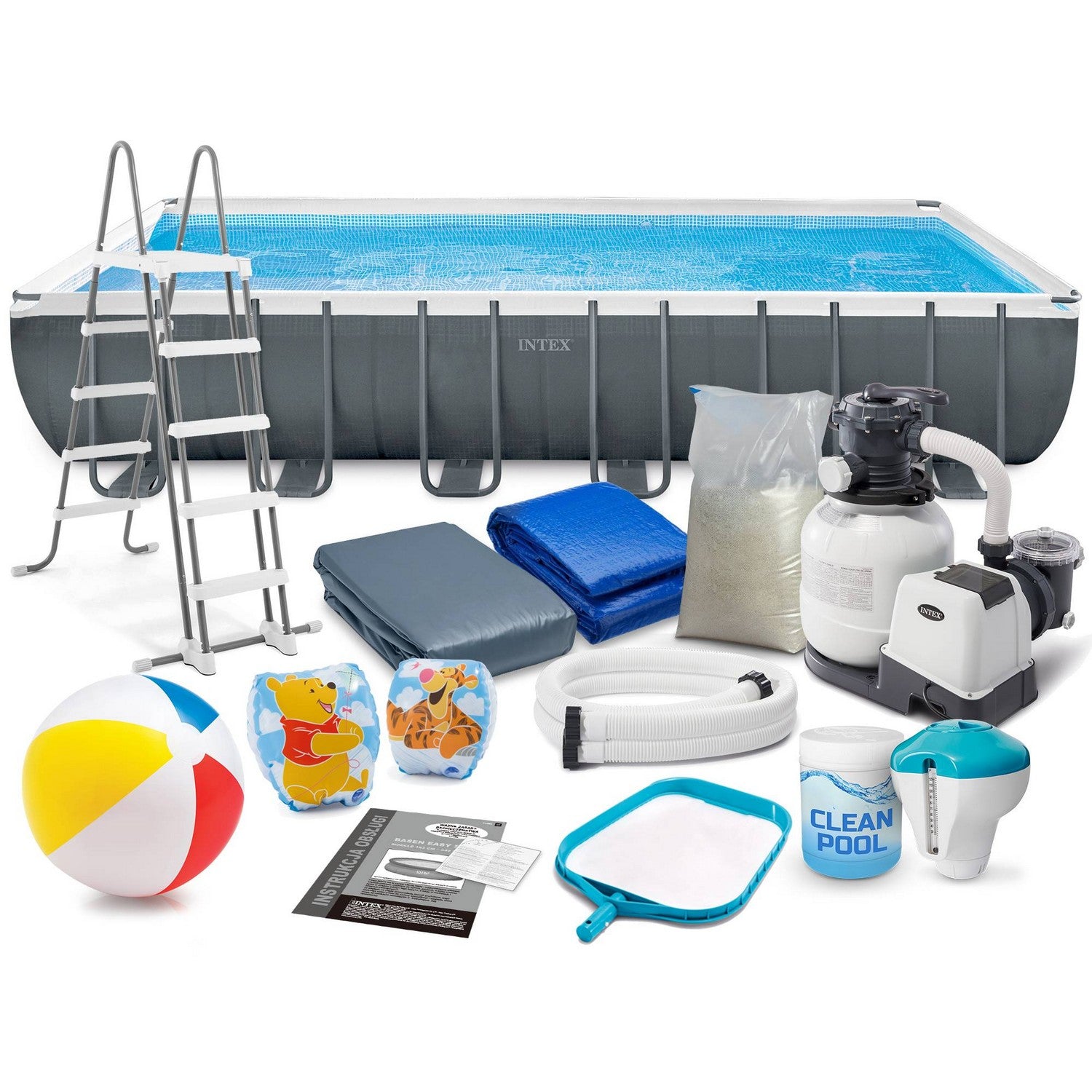 732 x 366 x 132 cm 18v1 karkasinis lauko baseinas INTEX 26364