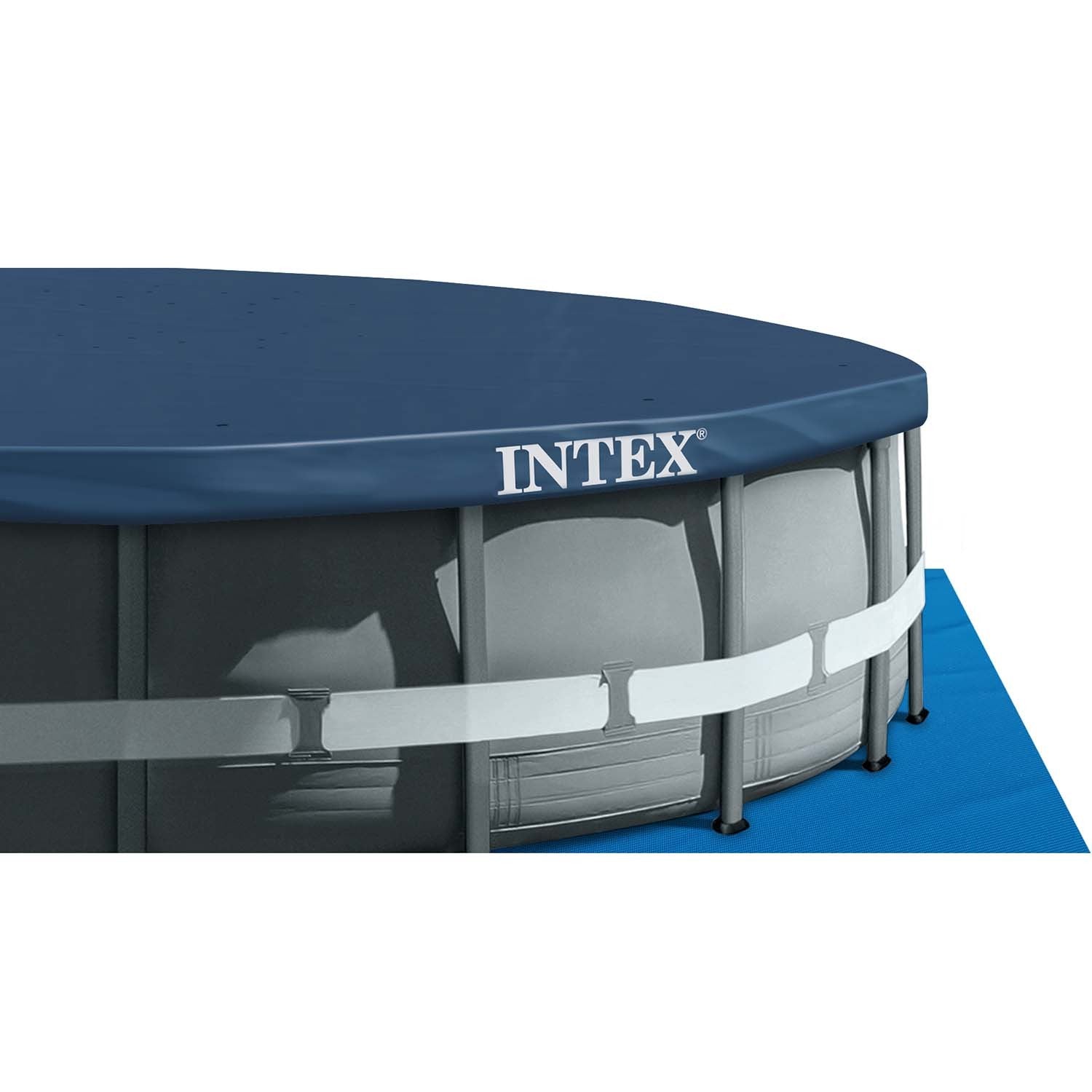 610x122cm 20v1 INTEX 26334 stiklo medžio baseinas