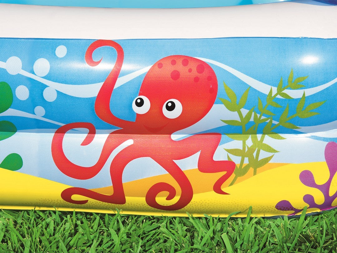 Vaikų baseinas su 140 x 140 x 114 cm plotu