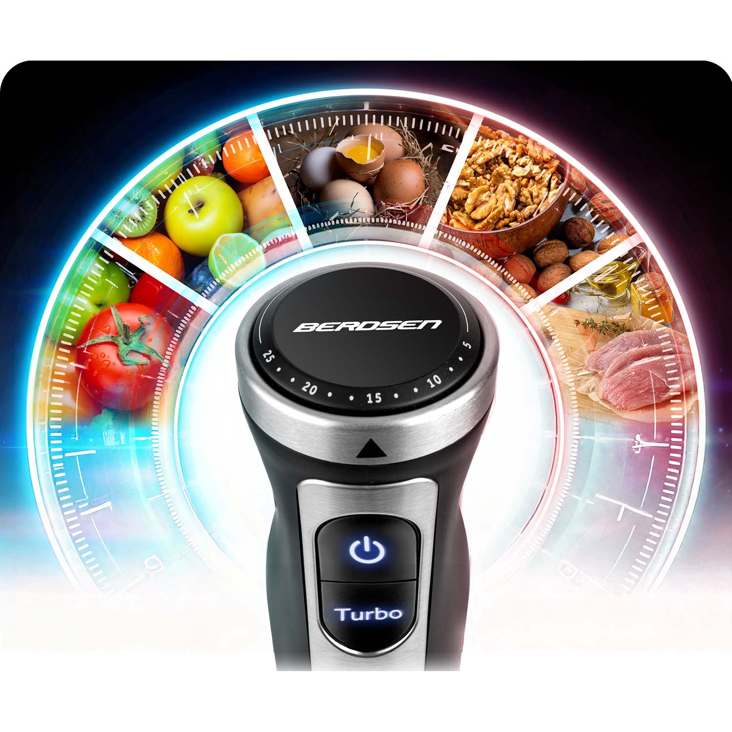 1500 W BD-754 Berdsen rankinis maišytuvas