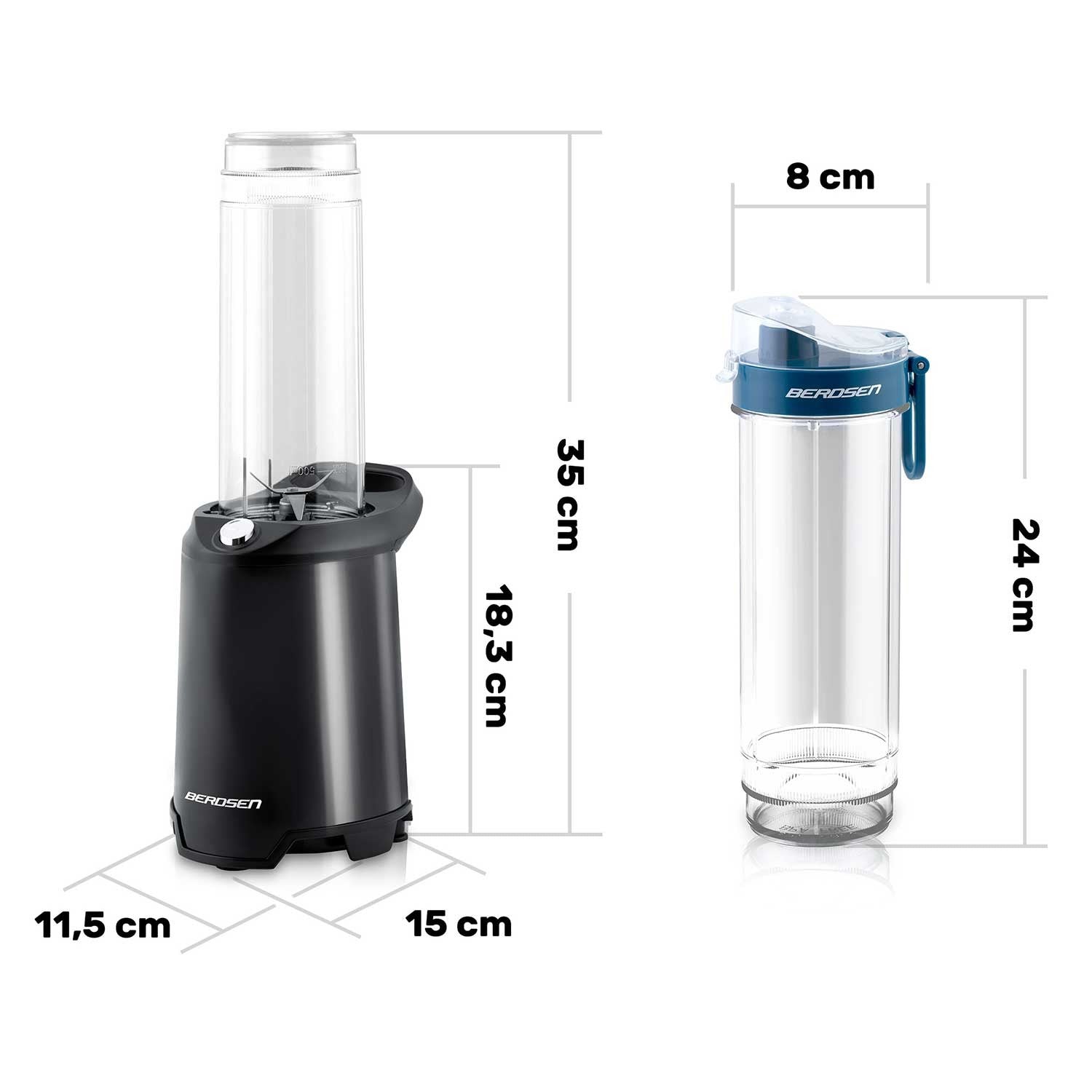 Blender smoothie 350W BD-752 Berdsen juodas