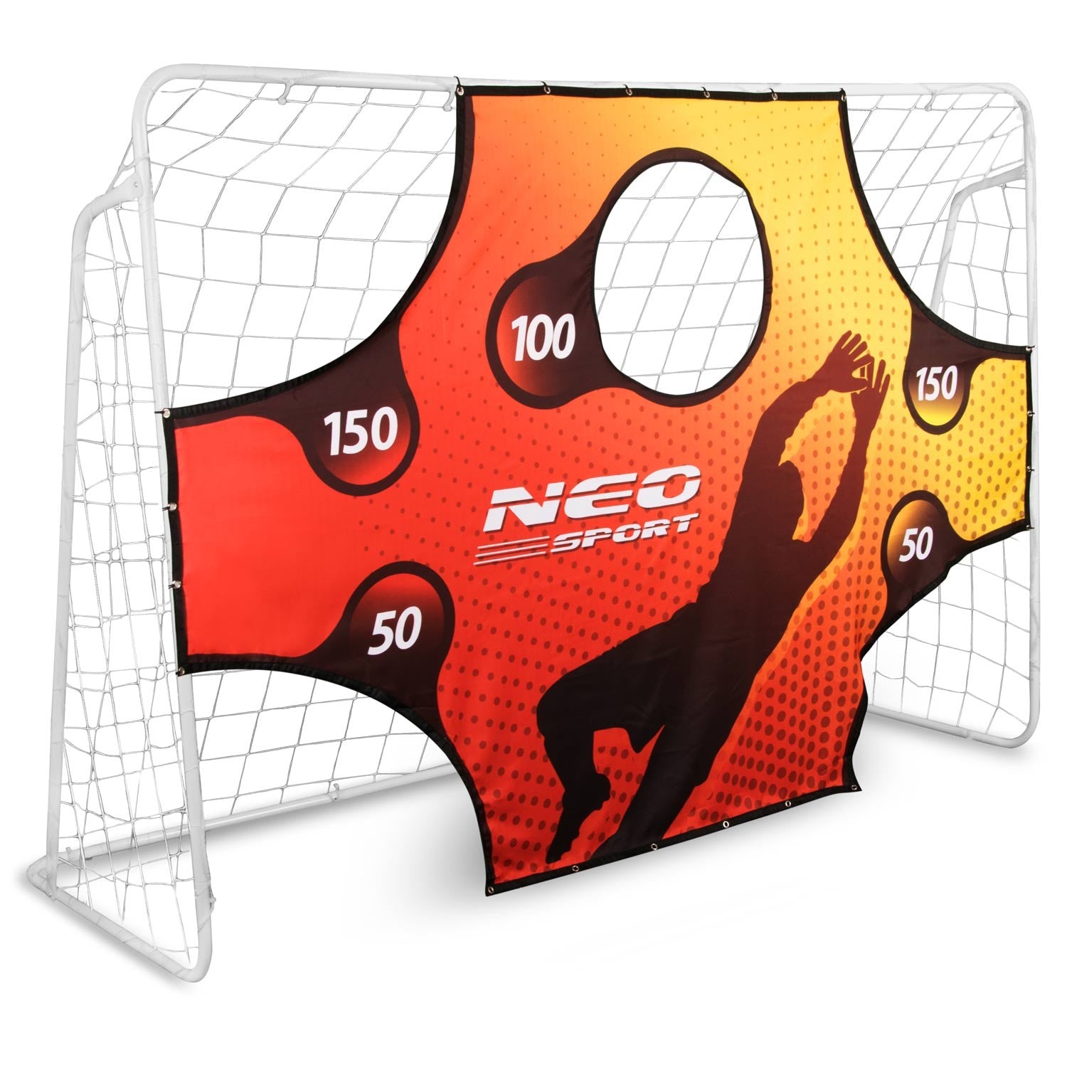 Futbolo vartai 245 x 155 x 80 cm + tikslinis matas