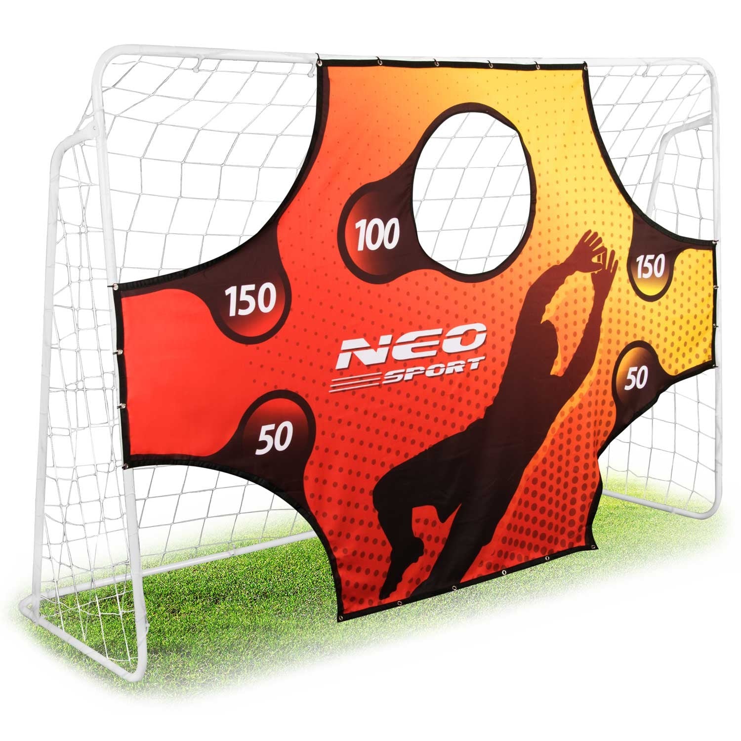 Futbolo vartai 245 x 155 x 80 cm + tikslinis matas