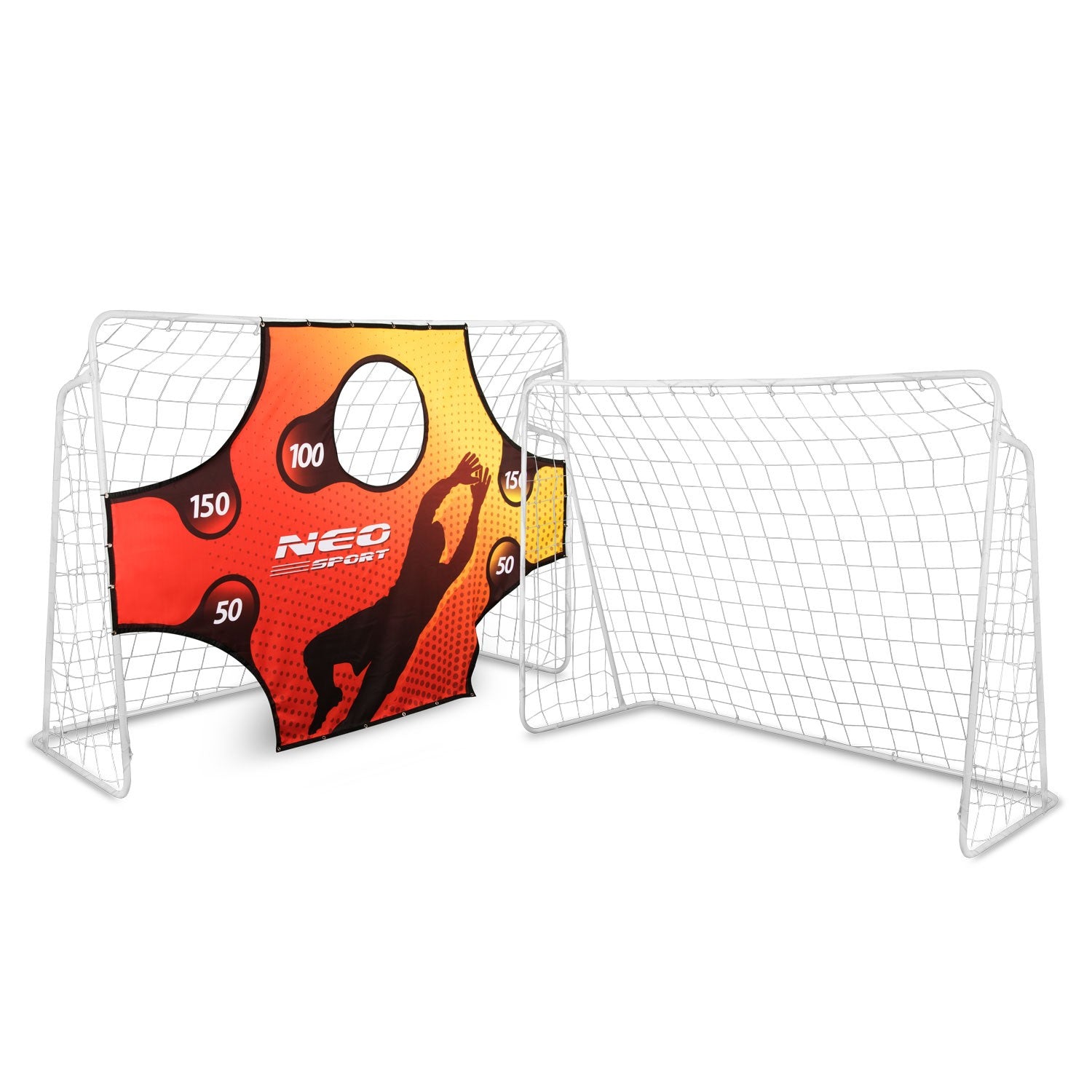 Futbolo vartai 245 x 155 x 80 cm + tikslinis matas