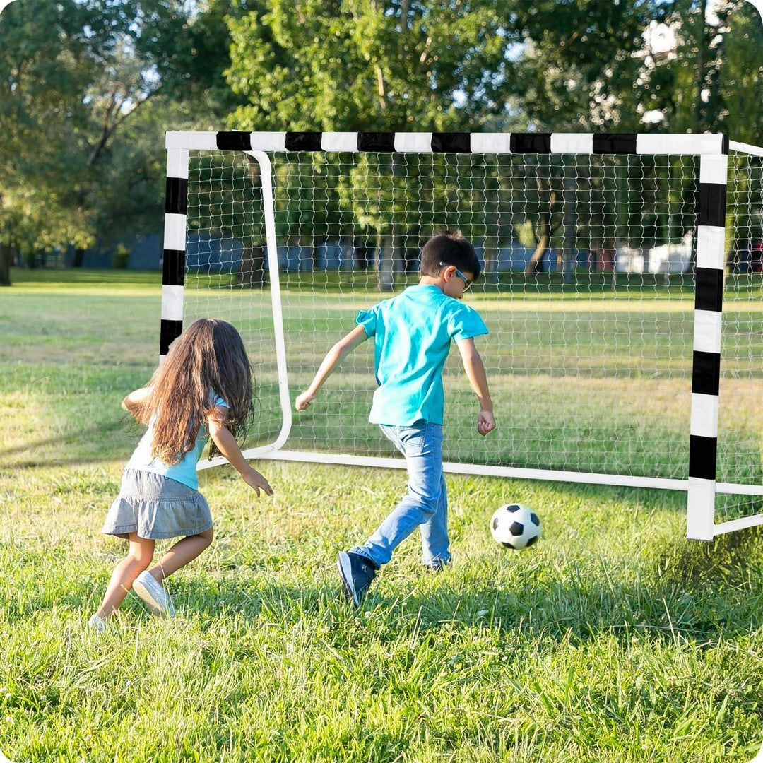 Futbolo vartai 300 x 160 x 90 cm NS-460 juoda ir balta