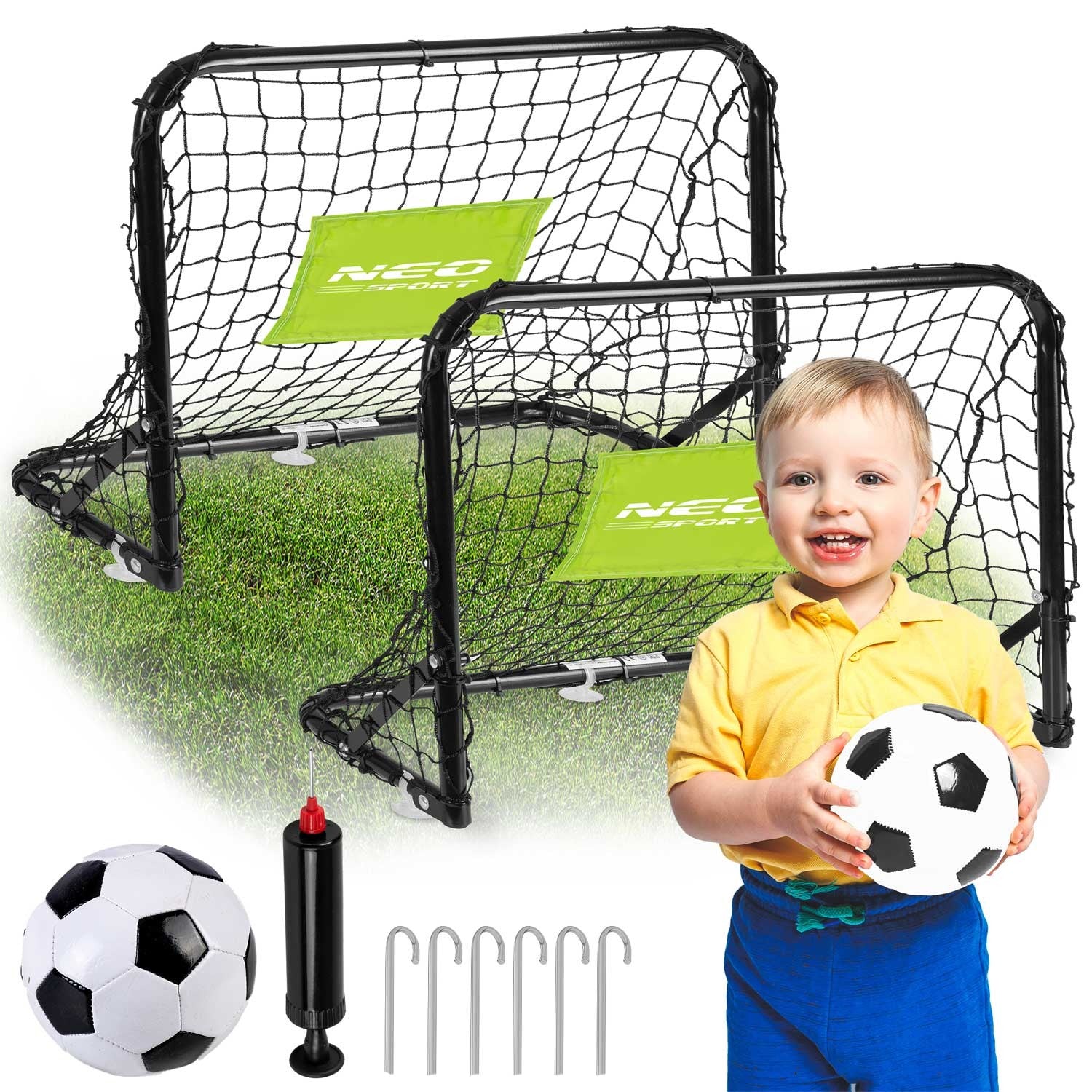 Futbolo vartai - 2 vienetų rinkinys - 60 x 45 x 25 cm NS-461