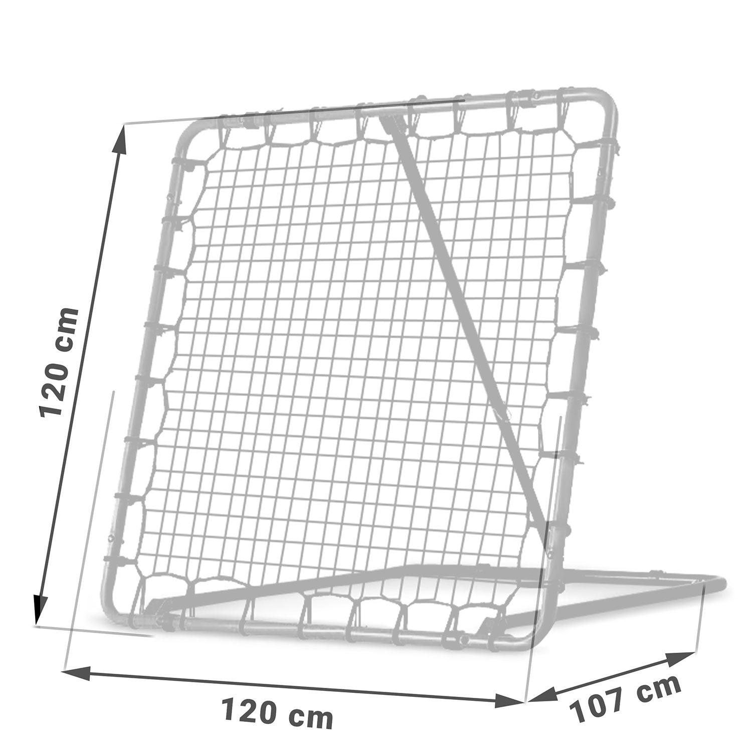 Neo-Sport 120 x 120 cm rebounderio treniruočių vartai