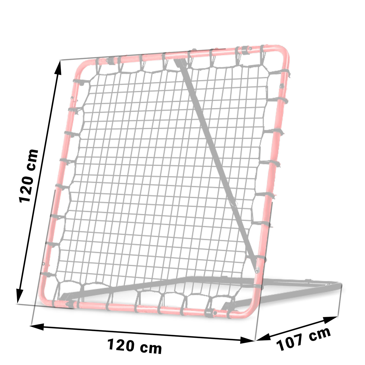 Neo-Sport NS-491 120 x 120 cm rebounderio treniruočių vartai