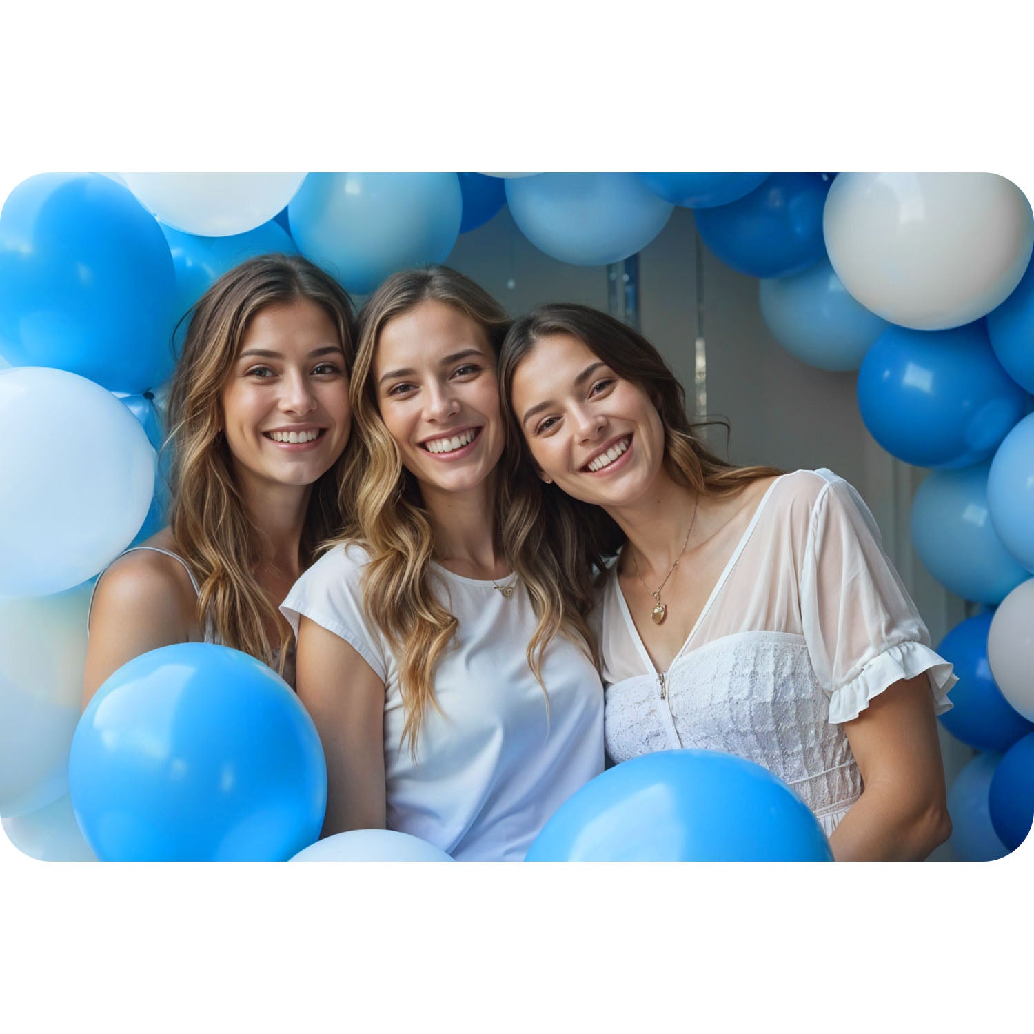 0,20 m3 heleno buteliukas su balionais ir Ricokids juosta