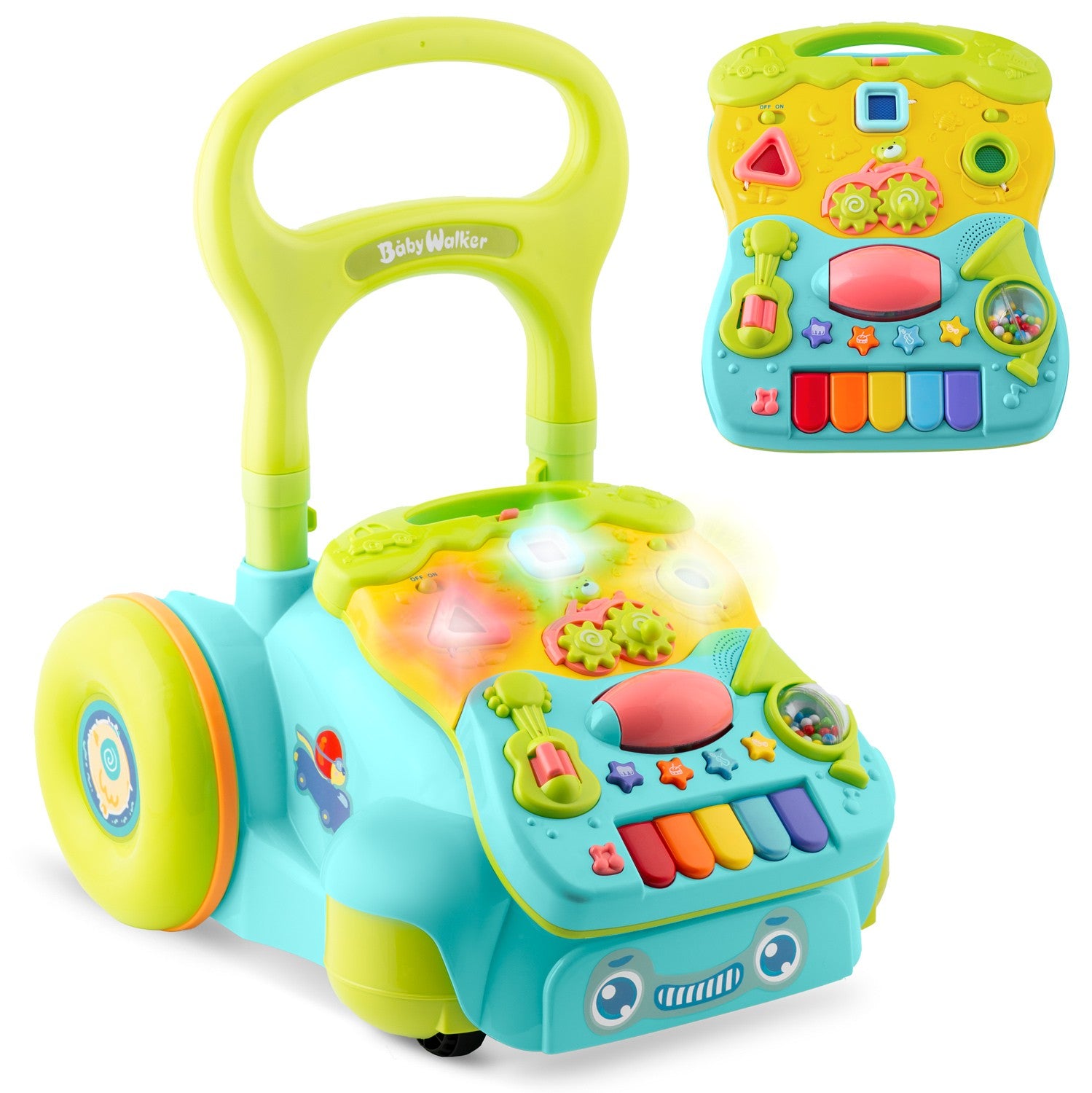2v1 RK-744 Ricokids turkūzų edukacinis važiuoklis su muzika