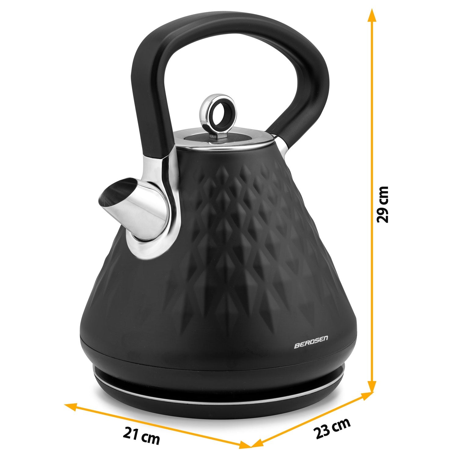1,7 L elektrinis Berdsen BD-700 arbatinukas juodas